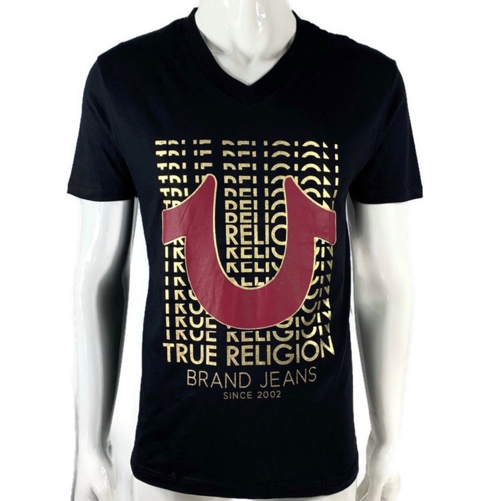 TRUE RELIGION Logo Repeat Men’s Tee - Picture 2 of 7